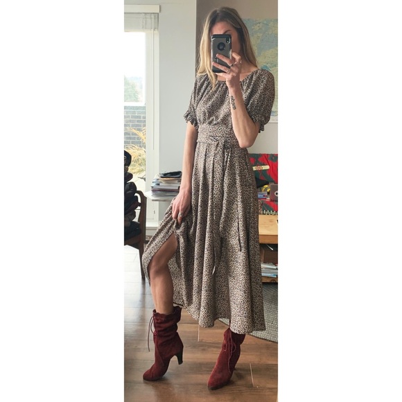 Handmade Vintage Inspired Bell Sleeve Midi dress - Picture 6 of 11